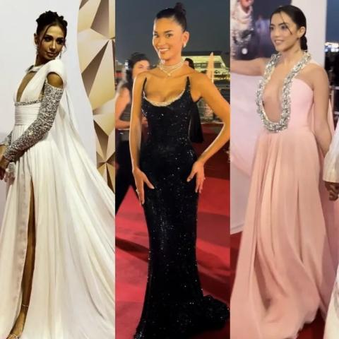 النجوم على السجادة الحمراء في حفل إيمي غالا - صورة معدلة