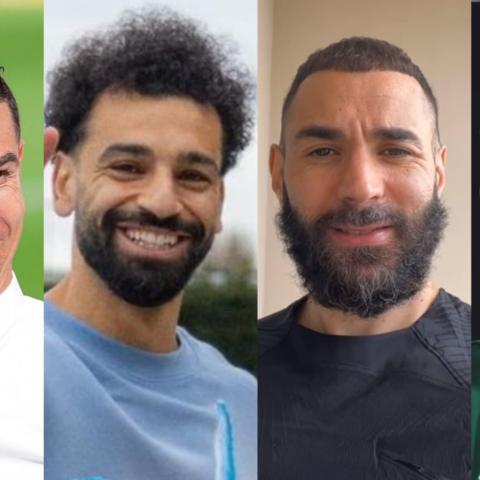 بنزيما رونالدو مو صلاح ومحرز