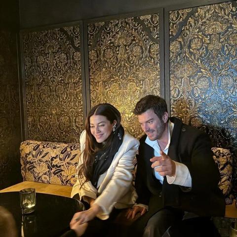 كيفانش تاتليتوغ  و باشاك ديزر وابنهما كورت إيفي - صورة من السوشيال ميديا