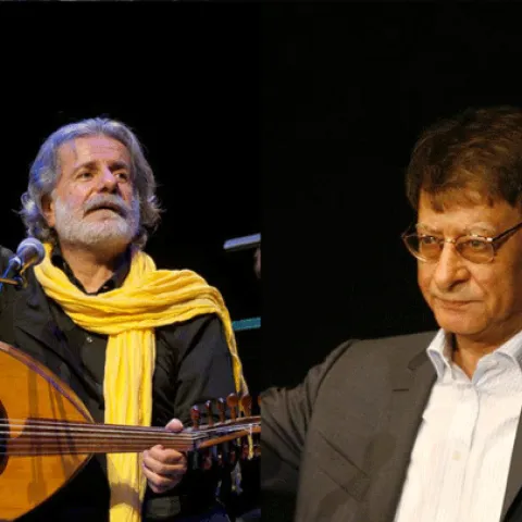 مارسيل خليفة ومحمود درويش صورة معدلة