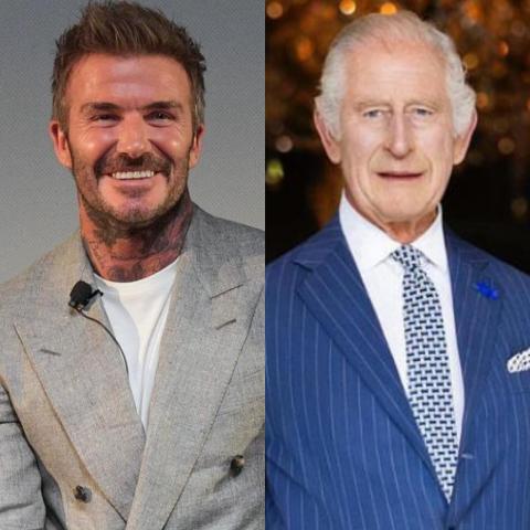 الملك تشارلز وديفيد بيكهام - إنستغرام