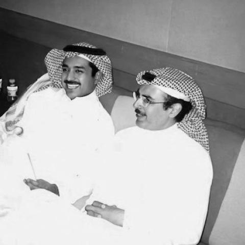راشد الماجد والراحل الأمير بدر بن عبدالمحسن - صورة من إكس