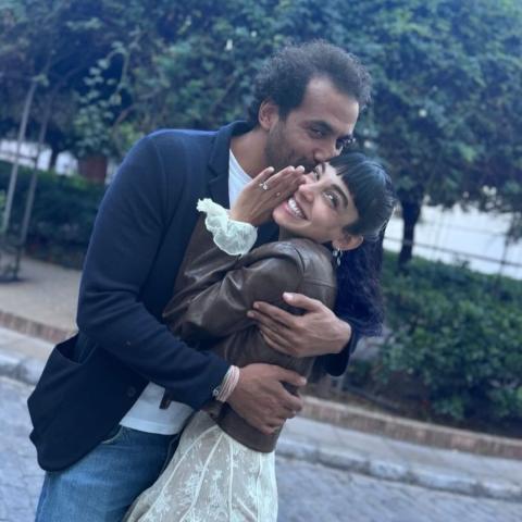 سلمى أبوضيف و إدريس عبد العزيز - صورة معدلة