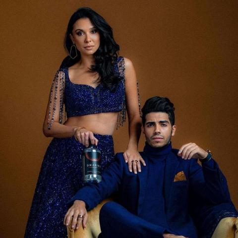 مينا مسعود و خطيبته إيملي شاه - صورة من إنستقرام