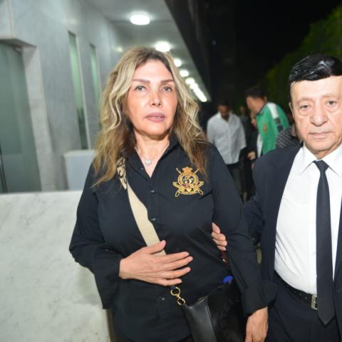 من عزاء زوجة أحمد عدوية - صورة من السوشيال ميديا