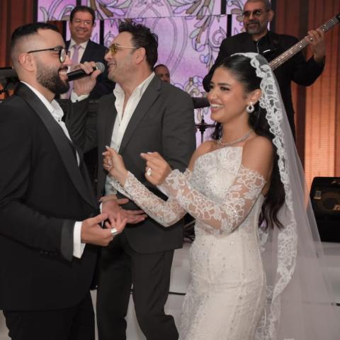 صور من إحتفال سامح يسري بزفاف ابنته