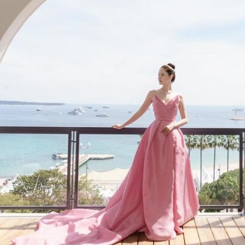 هان سو هي من مهرجان كان 2024 - صورة من انستقرام