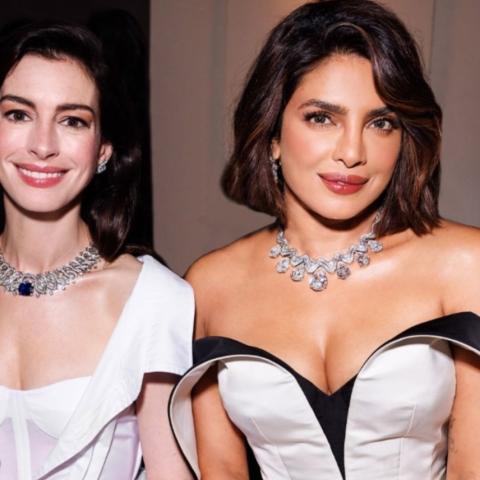 بريانكا شوبرا و آن هاثاواي - صورة معدلة من السوشيال ميديا