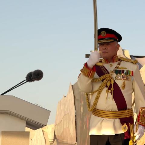 الملك الأردني عبدالله الثاني- صورة متداولة من إكس