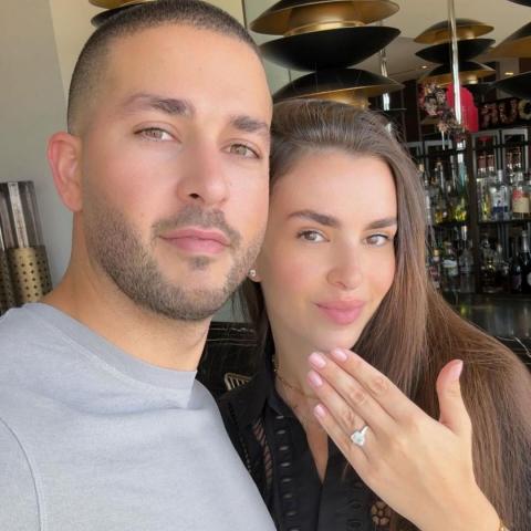 سيليو ايلي صعب و عروسه - صورة متداولة