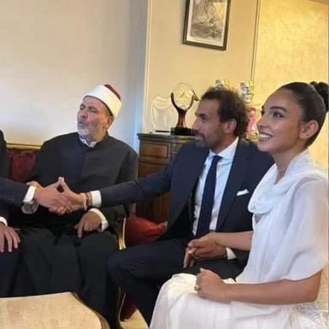 عقد قران سلمى أبو ضيف