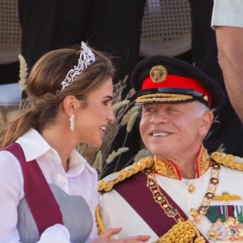 الملكة رانيا والملك عبد الله الثاني - صورة معدلة