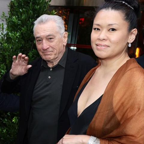 روبرت دي نيرو  و صديقته تيفاني تشين - صورة  معدلة