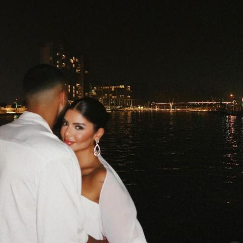 أصالة كامل مع زوجها - إنستغرام