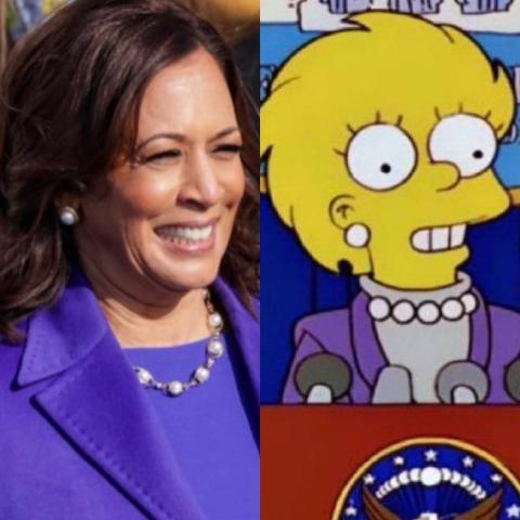 ليزا سيمبسون وكامالا هاريس - إكس