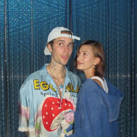 جاستن بيبر  وزوجته هايلي بيبر - صورة من حساب هايلي بإنستقرام