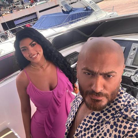 تامر حسني و كارولين عزمي - صورة من انستقرام