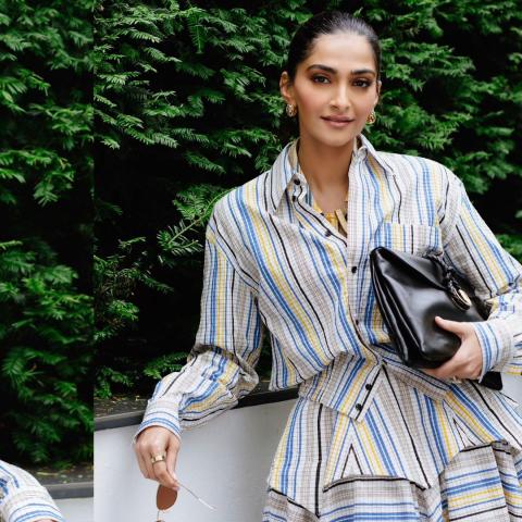 سونام كابور خلال حضورها نهائي ويمبلدون - صورة من انستقرام