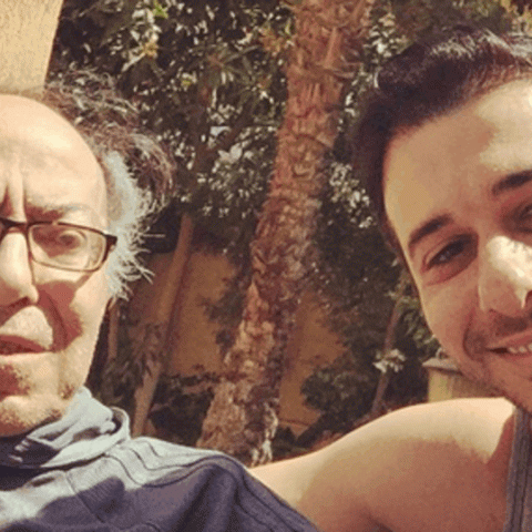 أحمد السعدني ووالده صلاح السعدني