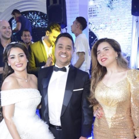 مي عز الدين في حفل زفاف مصطفى الغزولي و بتول الحداد