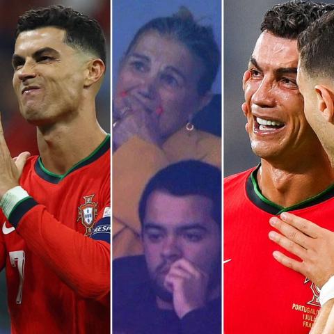 رونالدو و والدته - صورة معدلة