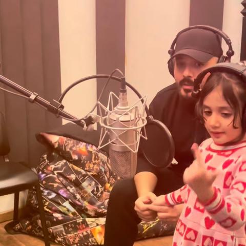 رامي عياش و ابنته آيانا - صورة معدلة