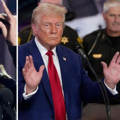 بيونسيه و ترامب - صورة معدلة