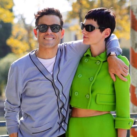 إيما كورين و رامي مالك - صورة من السوشيال ميديا