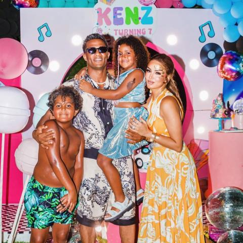 محمد رمضان في حفل عيد ميلاد إبنته صورة من إنستقرام