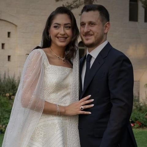 صور من عقد قران عون جمعة و لينا عباس