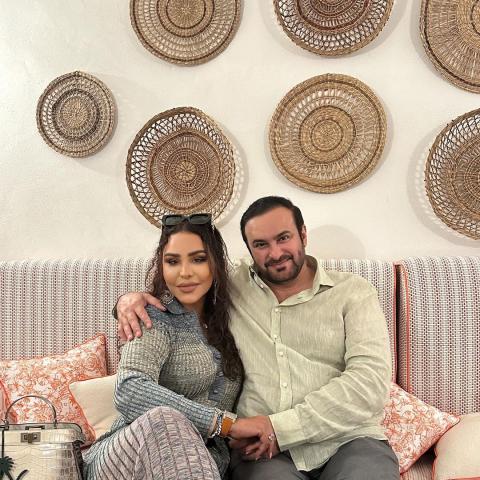 مبارك الهاجري و أحلام - صورة من انستقرام