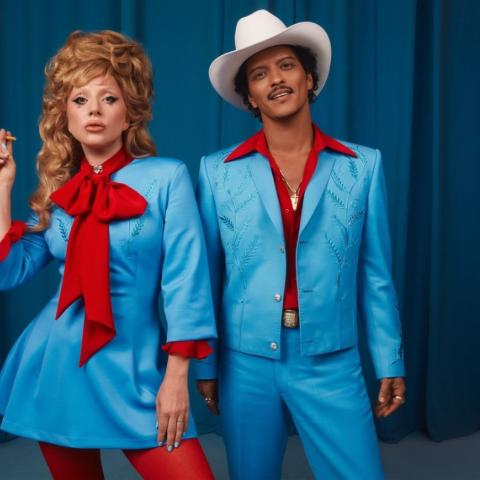 ليدي غاغا و برونو مارس - صورة من إنستقرام