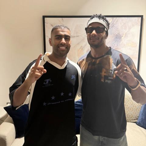 بدر الشعيبي و محمد رمضان - صورة من إنستقرام