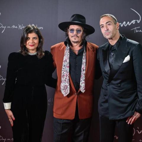 محمد التركي وجوني ديب وشيفاني بانديا - إنستغرام