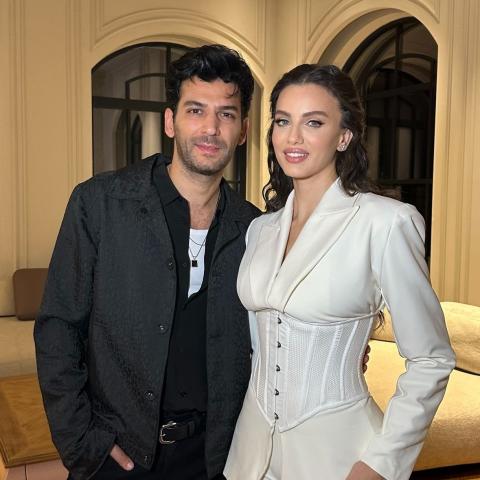 مراد يلدريم و زوجته إيمان الباني - صورة من انستقرام