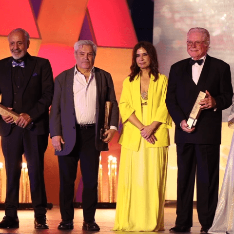 تكريم حسين فهمي و أيمن زيدان