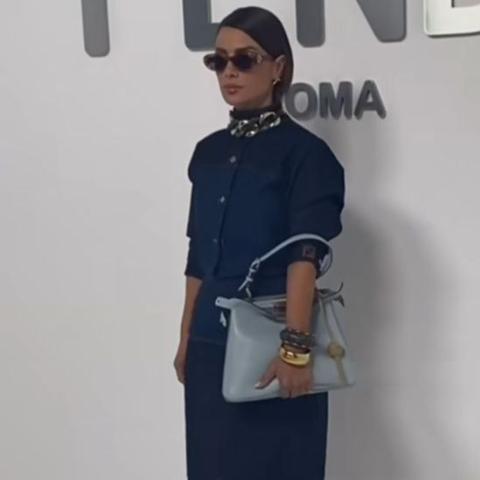 صبا مبارك من عرض فندي - صورة من انستقرام