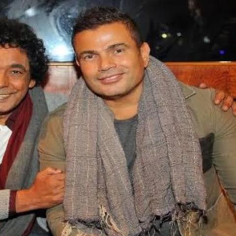 عمرو دياب و محمد منير - صورة متداولة