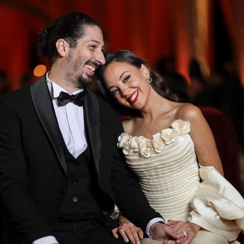 مريم الخشت وزوجها أحمد أباظة - صورة من إنستقرام