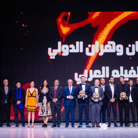 في ختام مهرجان وهران - صورة من حساب  oranfestivaldz على إنستقرام