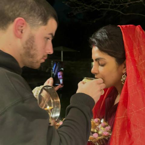 بريانكا شوبرا و نيك جوناس - صورة من انستقرام