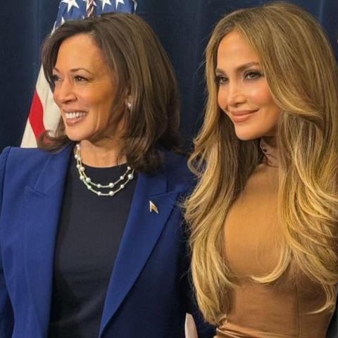 جينيفر لوبيز وكامالا هاريس - إكس