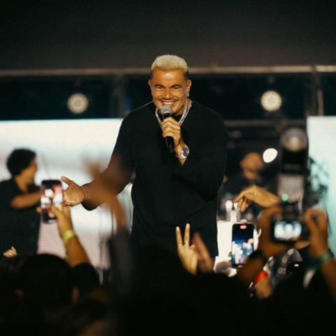 عمرو دياب من حفله بالجونة