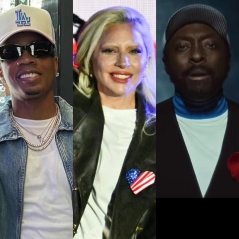 ويليام وليدي غاغا وبليز - صورة مركبة من إنستغرام وإكس