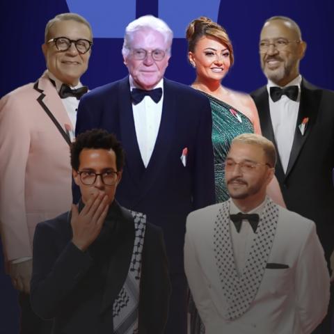 حسين فهمي و أشرف عبد الباقي و بشرى و شريف منير و طه الدسوقي و علي السبع - صورة معدلة