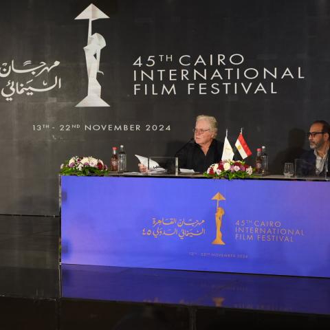 من مؤتمر مهرجان القاهرة السينمائي - صورة من السوشيال ميديا