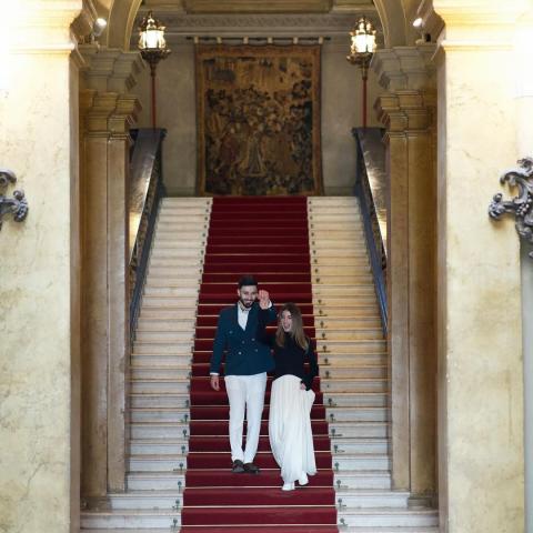 اسامة مروة و شيرين بيوتي - صورة من انستقرام