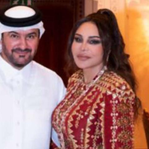 أحلام و مبارك الهاجري - صورة معدلة من سناب شات