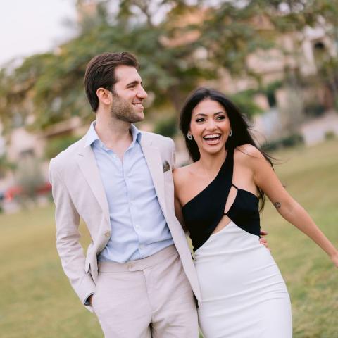 مي الغيطي و خطيبها صورة من إنستقرام