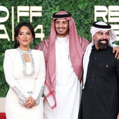 عبدالعزيز المزيني،  ابرار فيصل، زياد العمري - مهرجان البحر الأحمر السينمائي الدولي